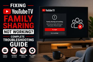 Fixing YouTube TV Family Sharing Not Working