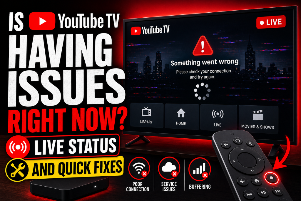 Is YouTube TV Having Issues Right Now