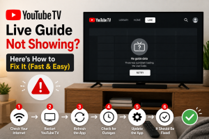 YouTube TV Live Guide Not Showing
