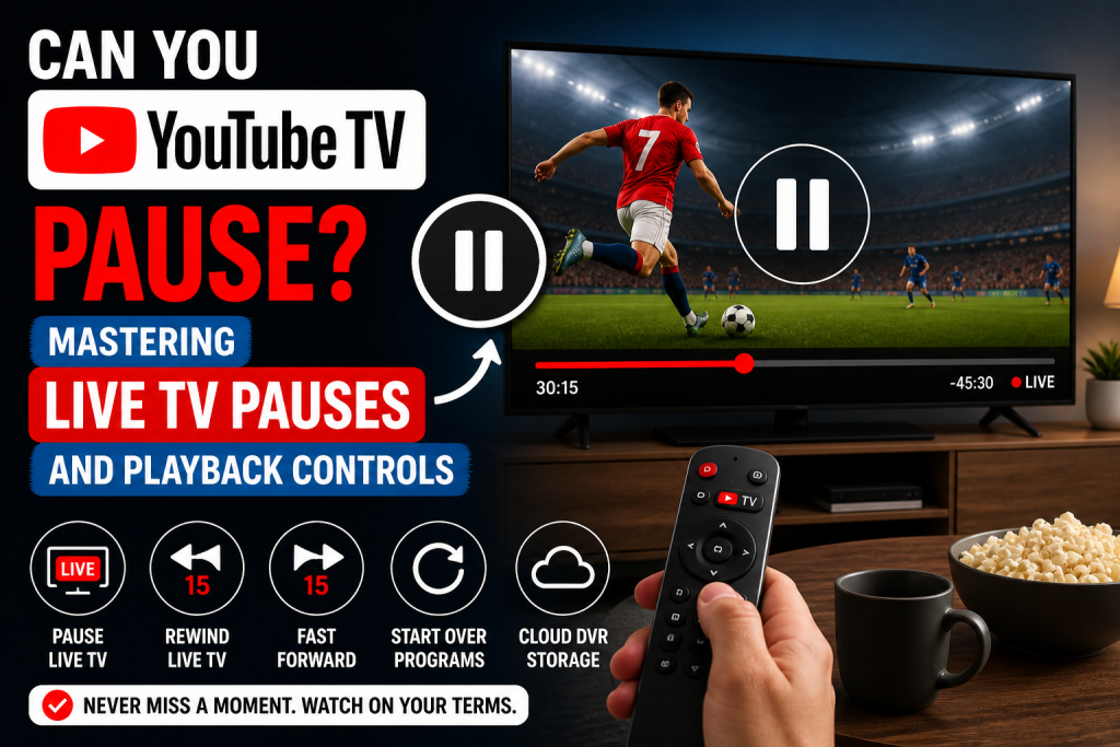 Can You Pause YouTube TV-Mastering Live TV Pauses and Playback Controls