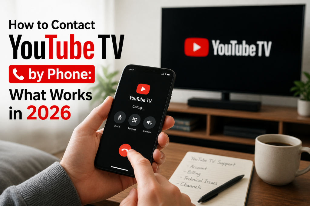 How to Contact YouTube TV by Phone