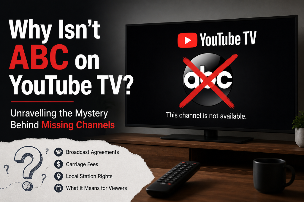 Why Isn't ABC on YouTube TV .