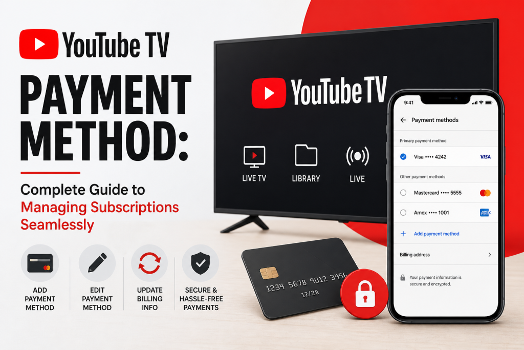 YouTube TV Payment Method