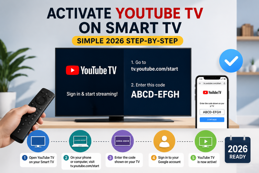 How to Activate YouTube TV on Smart TV