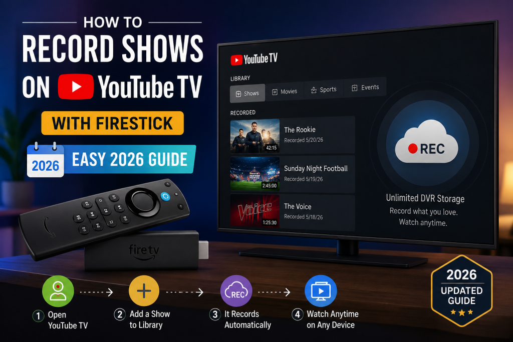 How to Record Shows on YouTube TV with Firestick