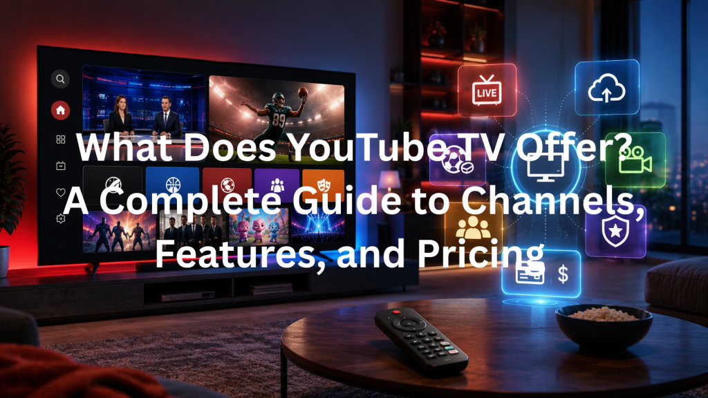 What Does YouTube TV Offer A Complete Guide to Channels, Features, and Pricing