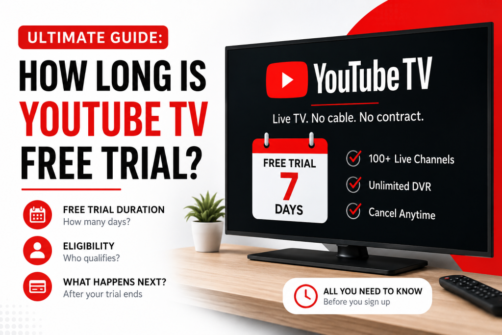 How Long is YouTube TV Free Trial