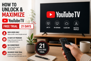 How to Unlock and Maximize the YouTube TV Free Trial 21 Days Promotion