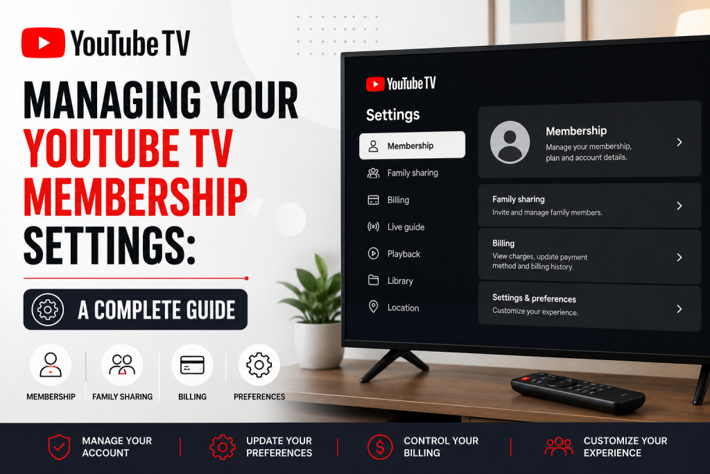Managing Your YouTube TV Membership Settings