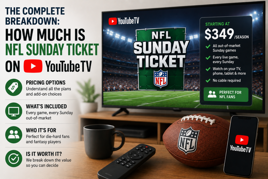 NFL Sunday Ticket on YouTube TV