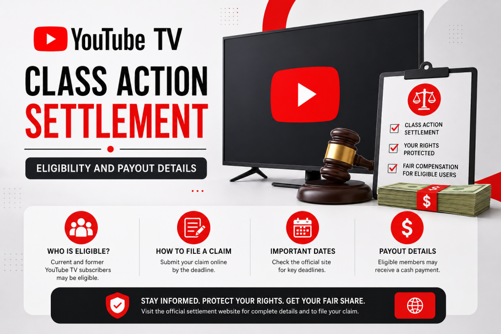 YouTube TV Class Action Settlement: Eligibility and Payout Details
