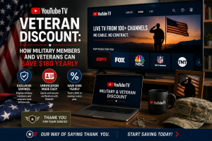 YouTube TV Veteran Discount