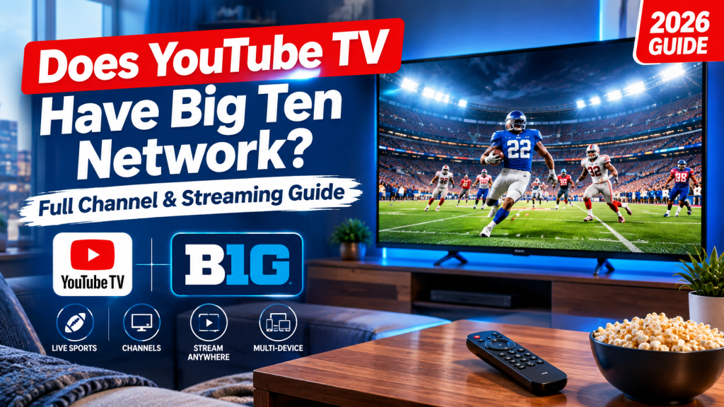 Does YouTube TV Have Big Ten Network