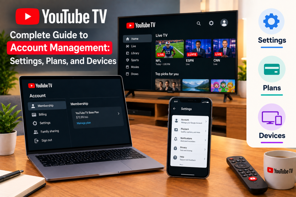 YouTube TV Account Management