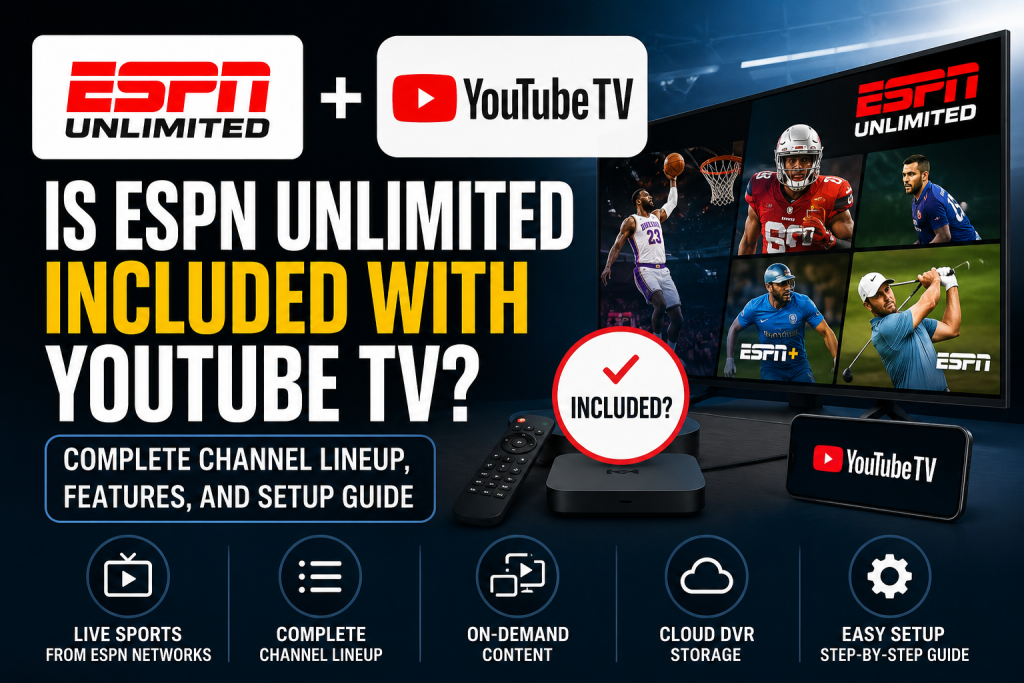 s ESPN Unlimited Included with YouTube TV