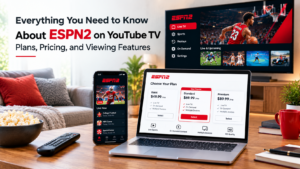 ESPN2 on YouTube TV Plans, Pricing, and Viewing Features