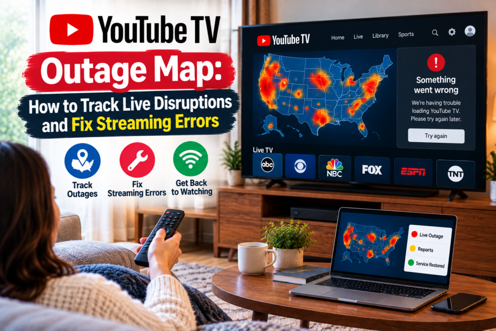 YouTube TV Outage Map-How to Track Live Disruptions and Fix Streaming Errors